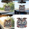 Decorative Acrylic Car Hanging Charm 250th Anniversary Pendant for Vehicle, Home & Office Multifunctional Gift