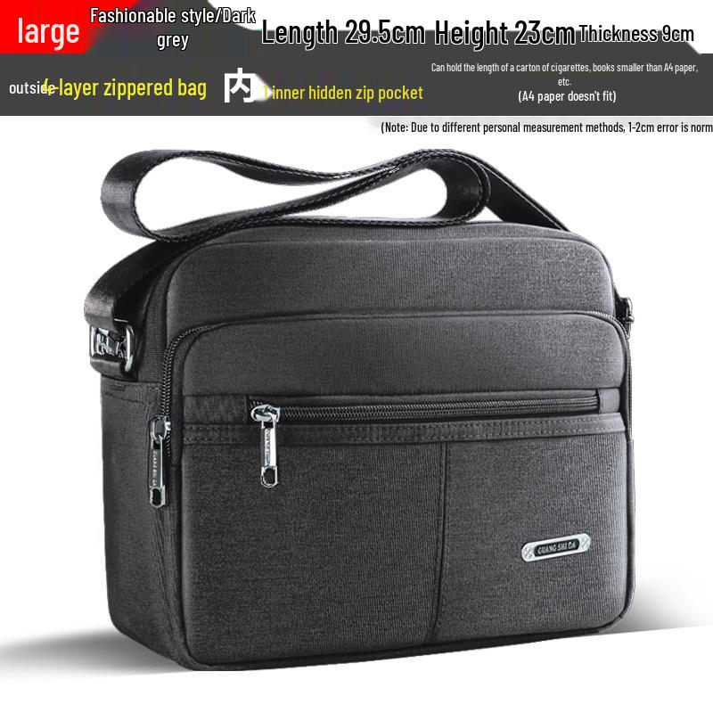 Trendy Men's Waterproof Oxford Crossbody Shoulder Bag