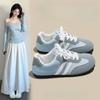 Clear sky blue German training shoes women's 2025 new women's shoes versatile student board shoes casual sports white shoes retro