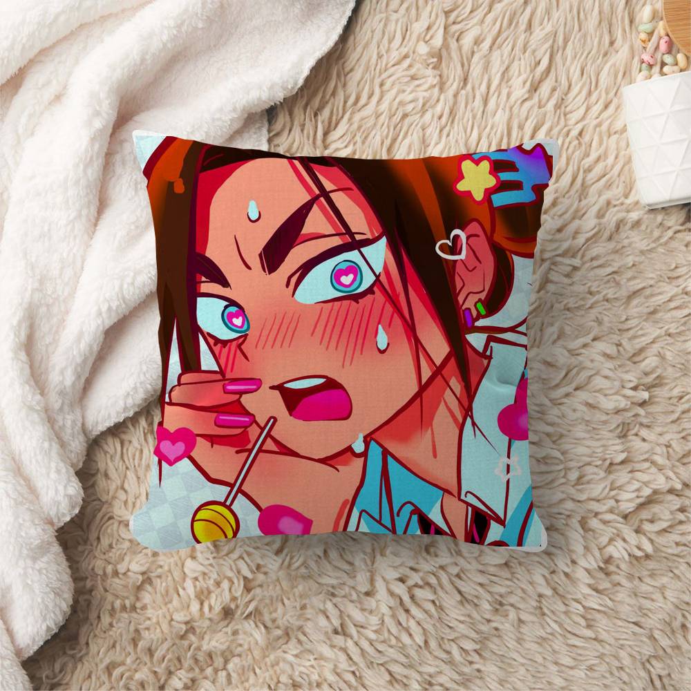 Cute Anime ALIEN STAGE Mizi Sua Ivan Maple Design Cushion Cover Happy Autumn Harvest Decor Holiday Decorati Pillow Cover