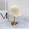 25 early autumn new fashion after women's tether with knitted breathable bucket hat sunscreen sunshade bucket hat tide