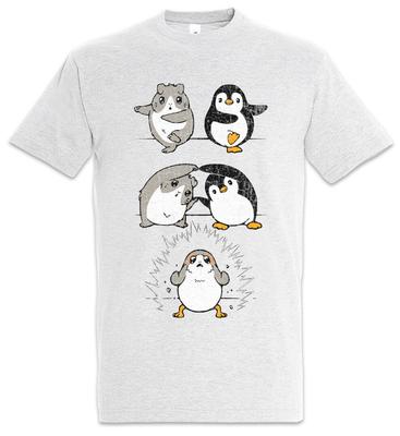 Maglietta da Uomo Porg Fusion Pinguino Pinguino Criceto Divertente Geek Nerd Regalo Wars Carino