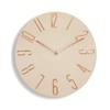 Wanduhr Holzmaserung Niedlich, Beige, Lautlos, Analog, Zifferblatt, Antik, Skandinavisch, Stilvoll,