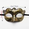 Retro Jazz Flat Head Mask Plastic Half Face Mask Stage Performance Props Halloween Masks  Men