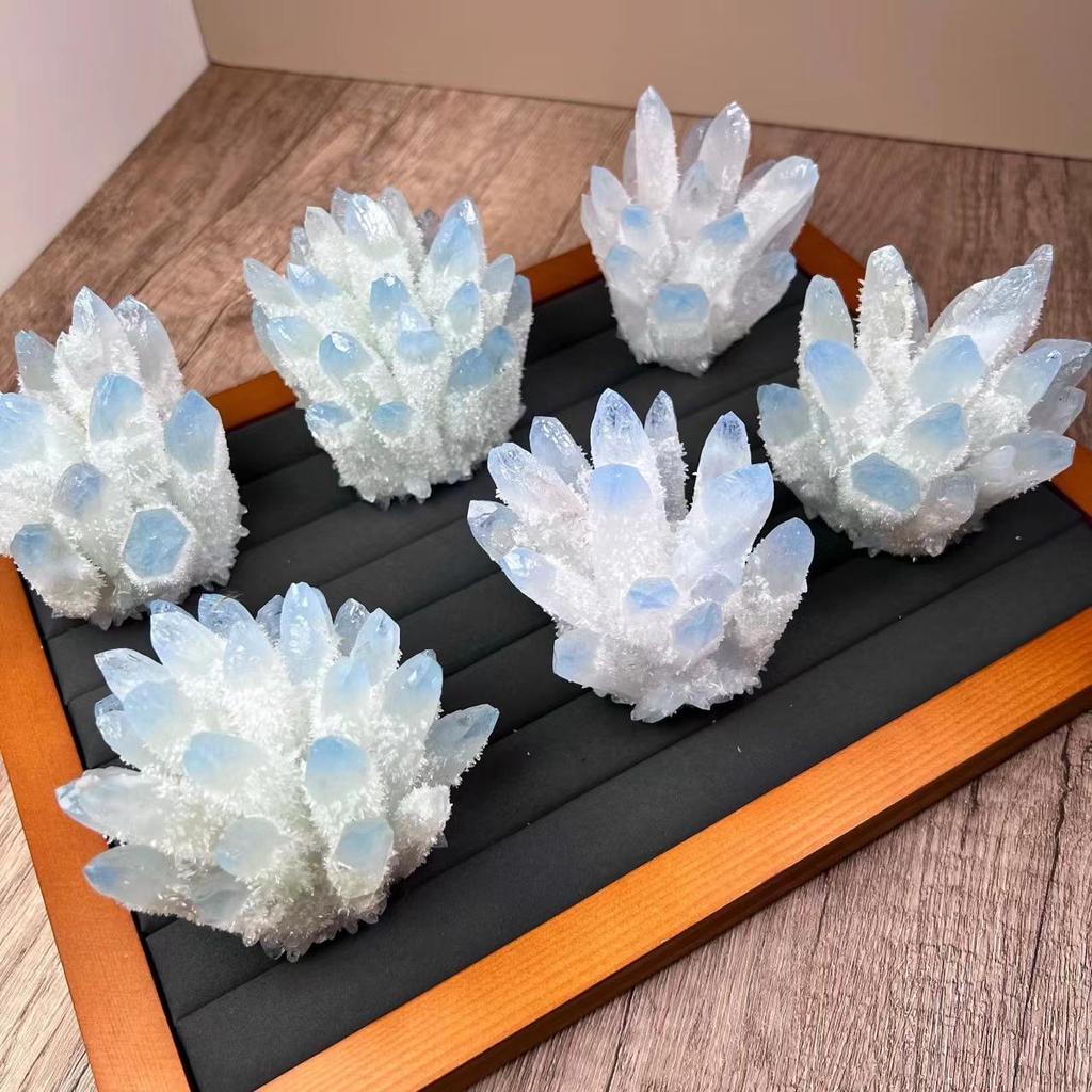 Buy Natural Blue Quartz Cluster Vug Home Crystal Gifts and Decor Reiki