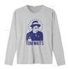 Tom Waits T Shirt Music Rock N Roll Nick Cave Vintage Washed Stretched Top For Everyday Wear Versatile Unisex Slightly