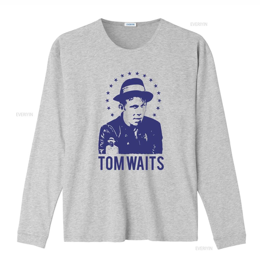 Tom Waits T Shirt Music Rock N Roll Nick Cave Vintage Washed Stretched Top For Everyday Wear Versatile Unisex Slightly
