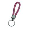 Handcraft Braided Sturdy Leather Keychain With Zinc Alloy Materials Clasp Accessory for Everyday Use and Gifts Giving