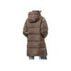 Vans Lightweight Mid-Length Hooded Down Jacket Women Outerwear Brown VN0A48CPM7Y