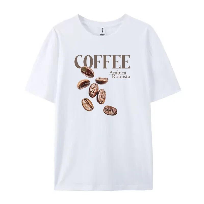 

Coffee Bean Graphic TShirt Vintage Aesthetic Women Retro Fashion Coffee Lover T Shirt Oversized Cotton Tees Unisex Clothes Gift XL