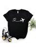Airplane Traveler Wanderlust Print Women Tshirt Casual Funny T Shirt Gift Lady Yong Girl Top Tee