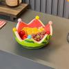 With Food Forks Salad Bowl Large Capacity Dessert Storage Plate Ceramic Fruit Plate  Dinnerware