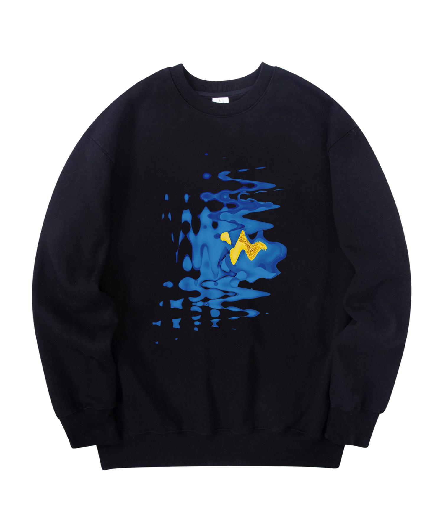 Radineo Wave Flower Свитшот Черный L