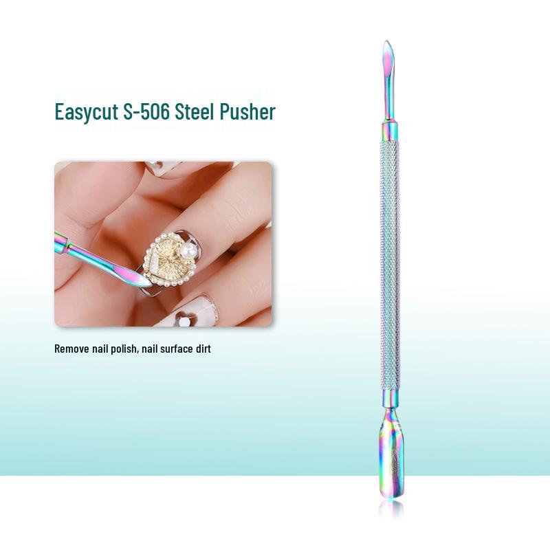 Ultra-Thin Double-Headed Steel Cuticle Pusher for Nail & Hand Care