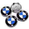 BBIO8 4Pcs 68/56mm Wheel Center Cover Car Hood Front Rear Trunk Emblem Badge For BMW E46 E39 E53 E65 E66 E90 G26 X3 X4 X5 G30/G31/G38
