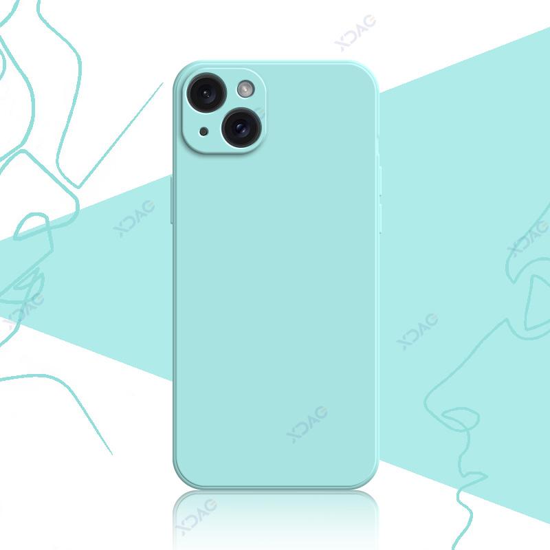 Luxury Soft Case Cover for iPhone 14 15 Pro Max Plus 5G 360 Edge Protective Liquid Silicone Mobile Phone Shield Housing