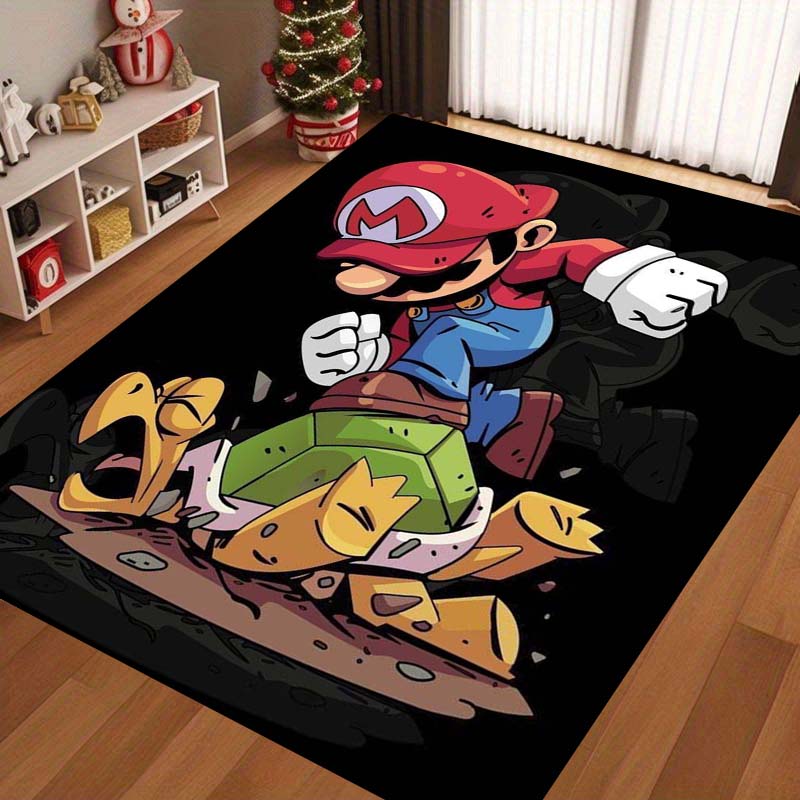 

Super Mario Themed Rug, Suitable for Living Room, Bathroom, Creative Doormat, and Bedroom Rug.3 60x90cm