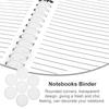 55Pcs Plastic Loose Leaf Binder Discs 360 Degree Flip Detachable Expansion Discs for Notebooks Photo Albums Planners Scrapbooks