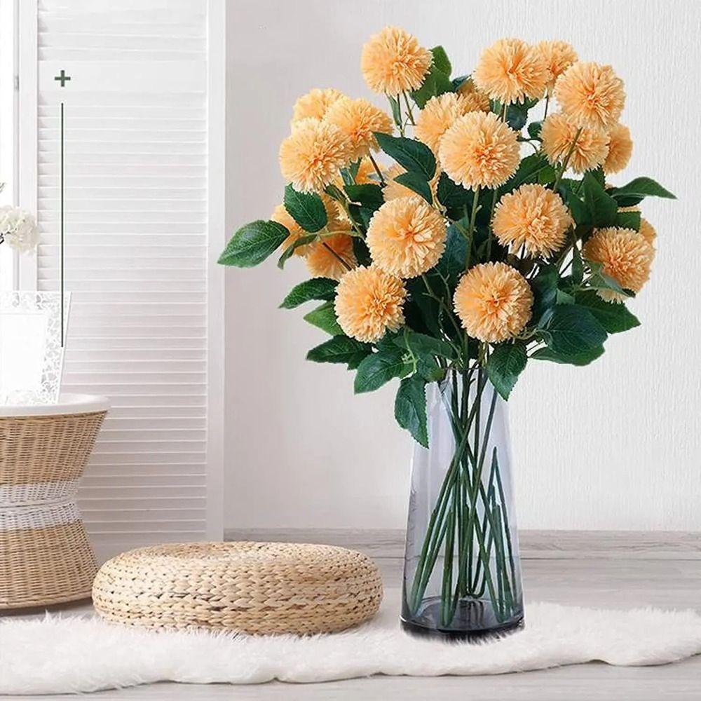 100Pcs DIY Handmade Simulation Plant Stem Green Artificial Flower Stem  Wedding Celebration