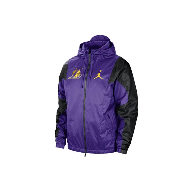 New Jordan LA LAKERS Jacket Men's Purple DR2447-504