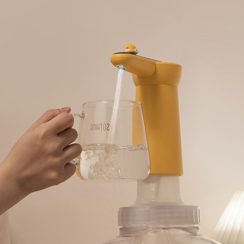 

SOTHING Fun Swim Ring Chick 4 Levels Electric Water Dispenser Automatic Drinking Water Bottle Pump (BPA Free,No FDA Certification) Light Version