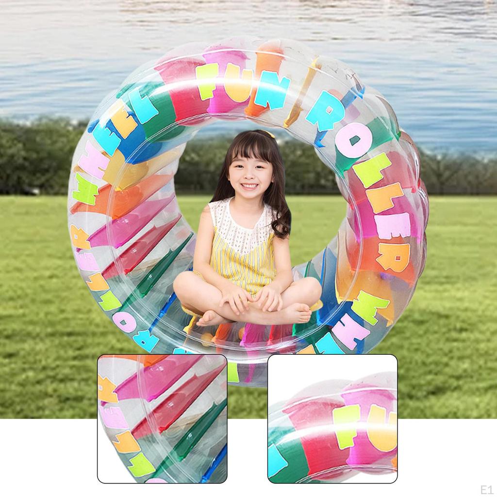 Inflatable Water Wheel Pool Float Roller Practical for Kids Swimming