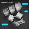 50-Pack 5.4oz Clear Plastic Dessert Cups with Lids & Spoons - Reusable Bowls for Pudding, Sundaes & Parties