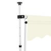 Retractable Awning - vidaXL - 150 Cm - Cream - Manual - UV and Weather Resistant
