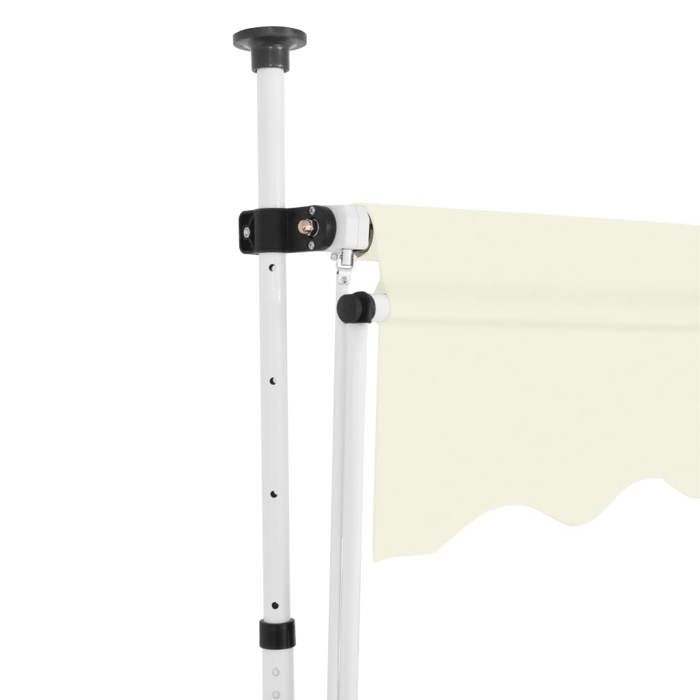 Retractable Awning - vidaXL - 150 Cm - Cream - Manual - UV and Weather Resistant