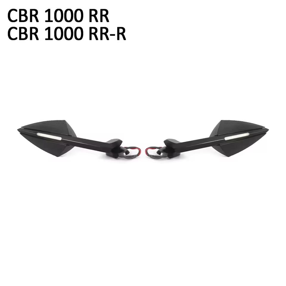 CBR1000RR Motorcycle Rearview LED Turn Signal Side Mirrors Black For Honda CBR1000RR CBR 1000RR CBR1000RR-R Fireblade 2019-2025