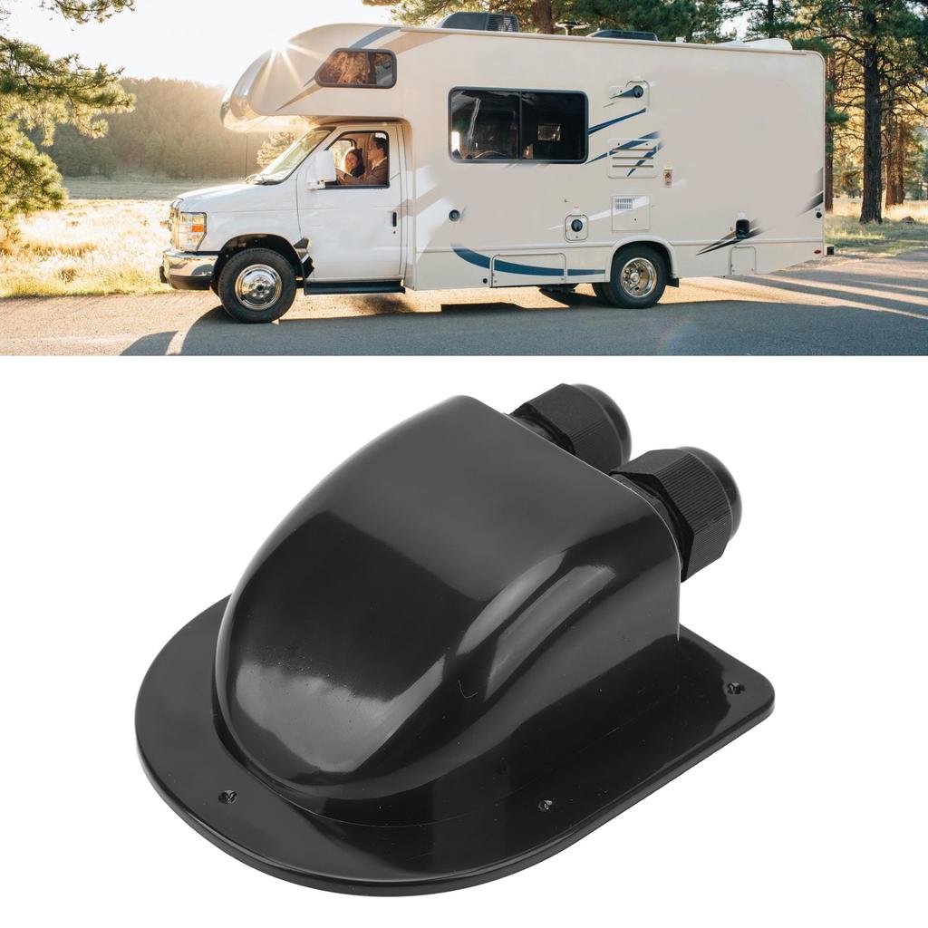 Cable Entry Gland Box IP68 Waterproof Weather Resistant Dual Cable Entry Housing for RV Roof Boat Yacht