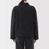 MUJI Women's Kapok Blend Double Gauze Quilted Jacket, Black, Size XL, BD103A5S