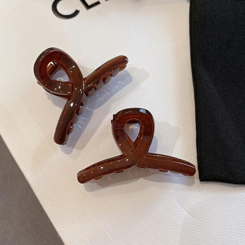 Geleefarbenes kleines Haarklammer für Damen - Hoher Pferdeschwanz und Pony-Kralle, Premium Seitenpony-Organisator