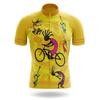 Road Bike Short-sleeved Cycling Suit Men's Summer Moisture-wicking Mountain Bike Riding Top Cycling Overalls