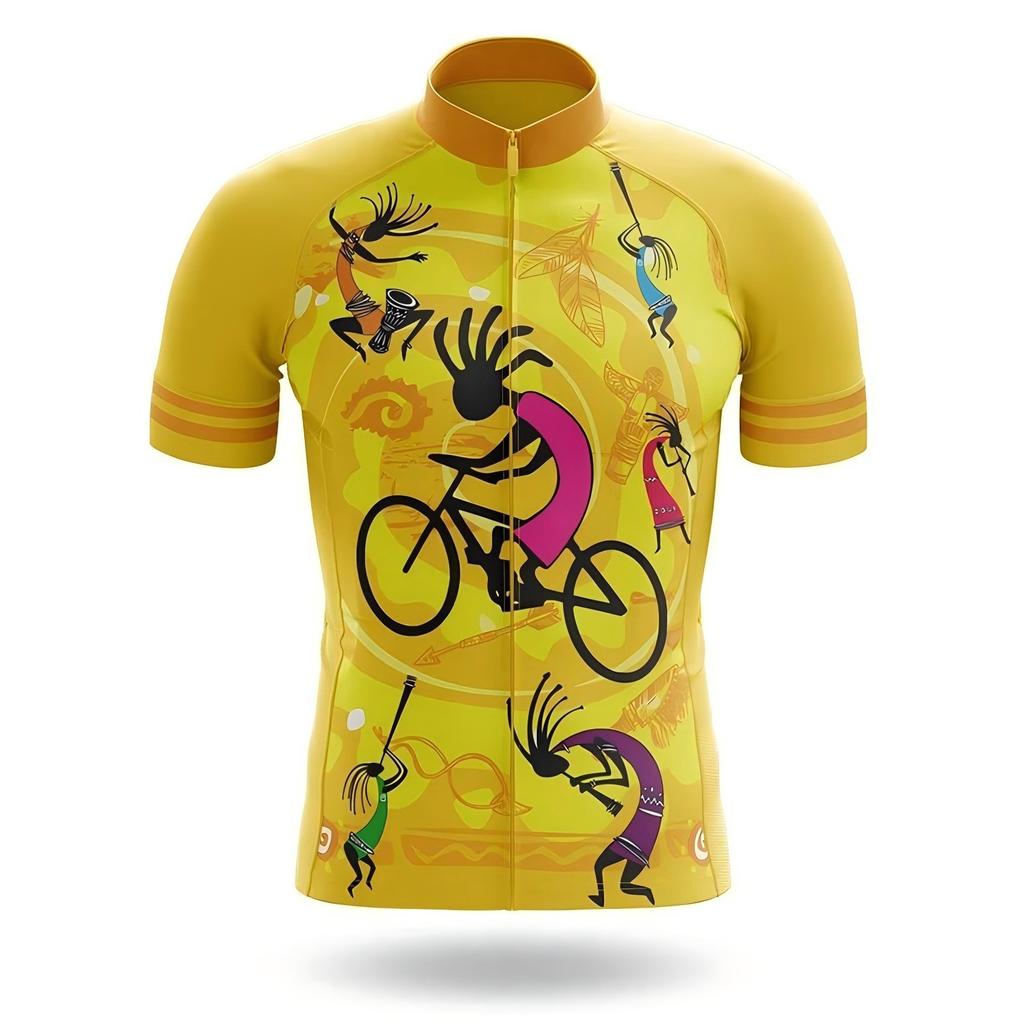 Road Bike Short-sleeved Cycling Suit Men's Summer Moisture-wicking Mountain Bike Riding Top Cycling Overalls
