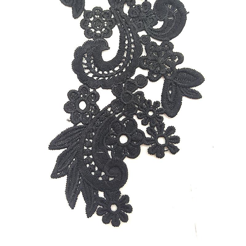 Water soluble lace pair flower milk silk embroidery flower three-dimensional hollow embroidery DIY lace accessories