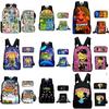 My Singing Monsters Cartoon Backpack Set With Breathable Oxford Fabric For School Kids