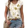 Women's New Casual V Neck Tops Versatile Fashion Trend Summer T-shirt