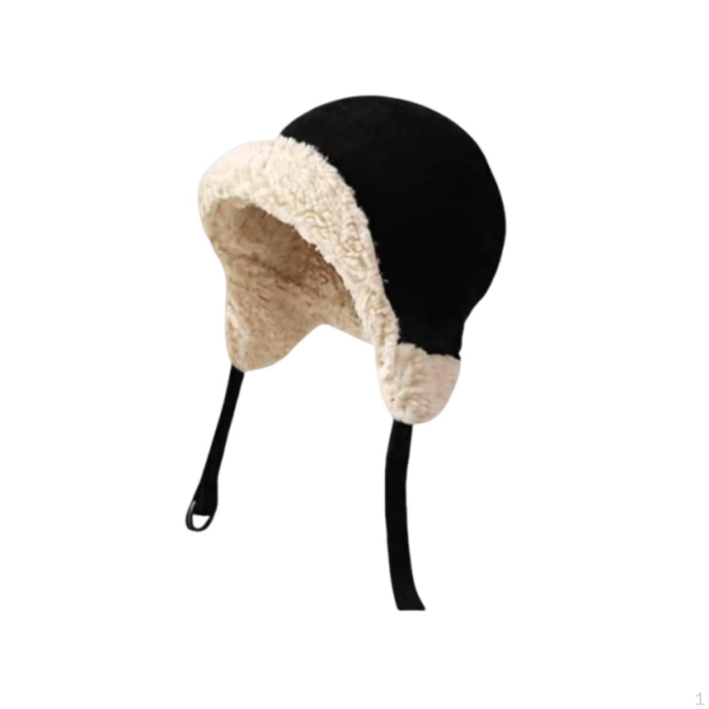 Winter Hat, Thick Warm Windproof Cap, Adjustable Earflap 5459cm Brown