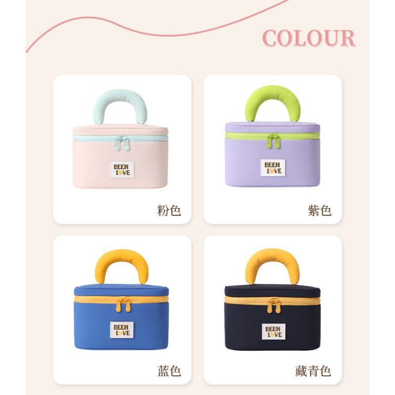Large Capacity Waterproof Nylon Handheld Travel Makeup Cosmetic Storage Bag