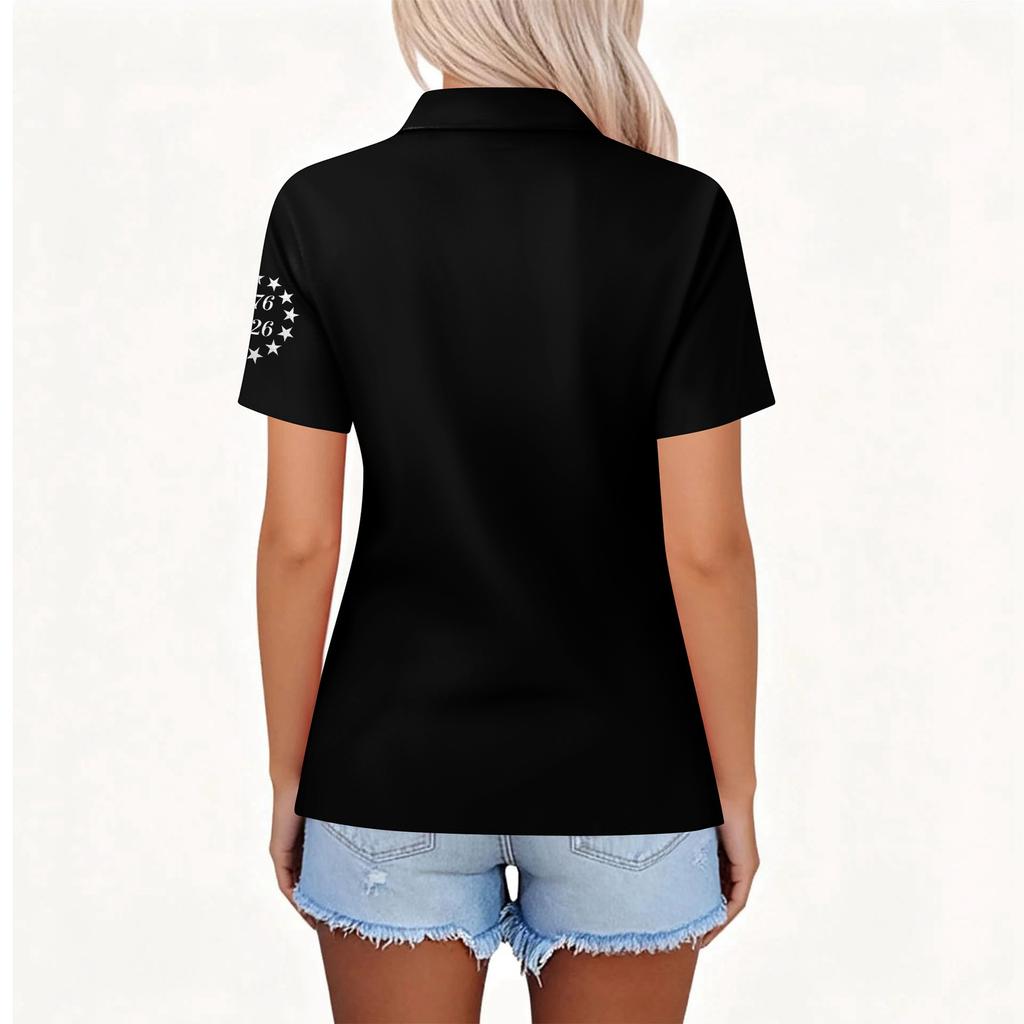 Women's Fashion Casual Lapel Short Sleeve Printed Shirt Women's Button Up Tops