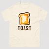 Funny Toast Lover Cartoon TShirt Foodie Gift for Breakfast Fans Printed Pure Cotton T Shirt Unisexs and Unisexs Summer Streetwear