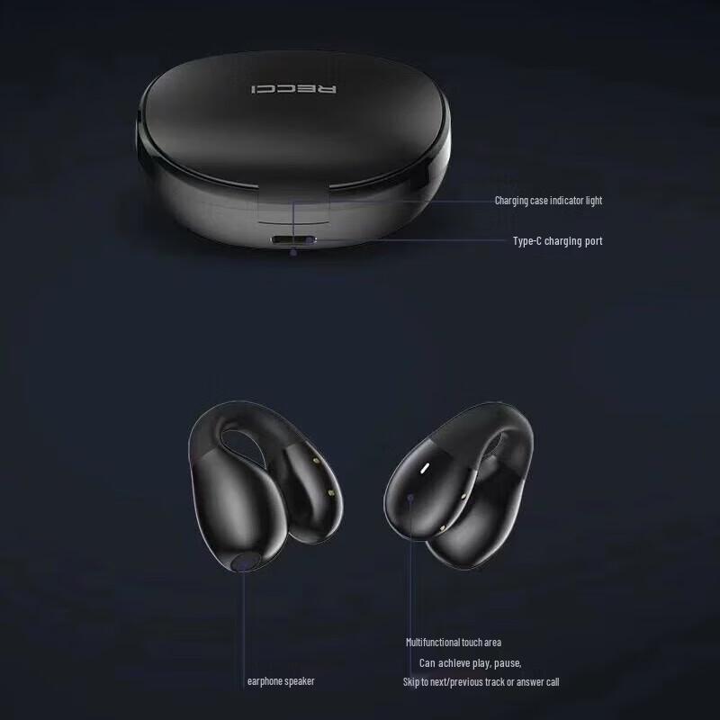 Recci W66 Ear Clip Bluetooth Earbuds