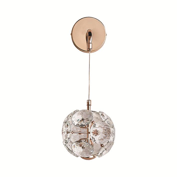Crystal Dandelion Bedside Pendant Lamp: Postmodern Light for Bedroom and Entrance