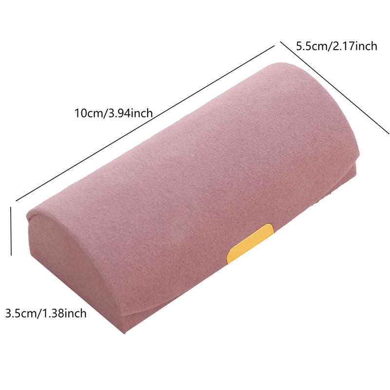 Velvet Portable Jewelry Storage Box Travel Ring Earrings Necklace Jewelry Organizer Display Case Arched Jewelry Packaging Box