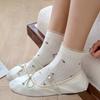 Retro Floral Lace Low-Cut Academy Style Socks for Spring and Summer