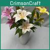 3d Realistic Cloth Artificial Lilies Fake Flowers For Wedding Decor Props Home