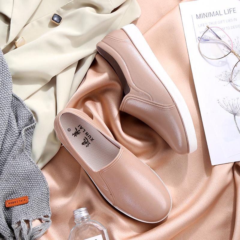 Chaussures d'été pour femmes à bouche peu profonde, antidérapantes, imperméables, mode, en caoutchouc