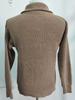 Men's Solid Color Knitwear: British Style Lapel Sweater