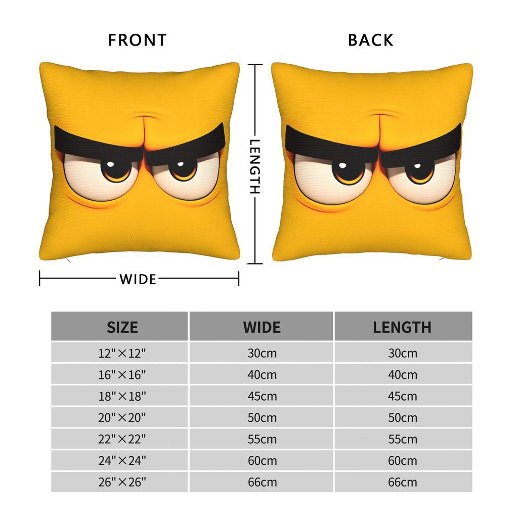 Cartoon Face Meme Of An Evil Looking Pillow Case Comfy Pillow Cover Fashion Pillowcases For Living Room Sofa